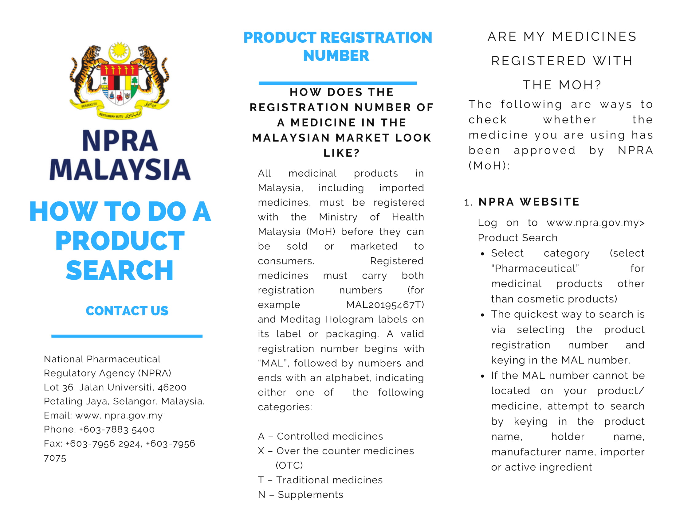Npra.gov.my product search